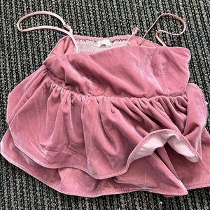 Urban Outfitters Velvet Mauve Top